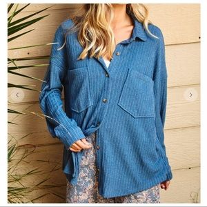 Most Fabulous Favorite Ribbed Cozy Comfy Shirt Jacket